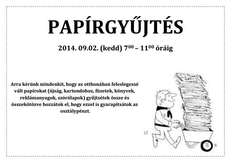 papirgyujtes